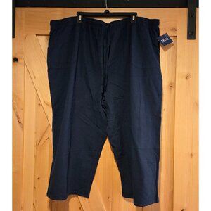 New! Women Plus Sz 3X Vintage Basic Editions Elastic Band Drawstring 48x22 Capri